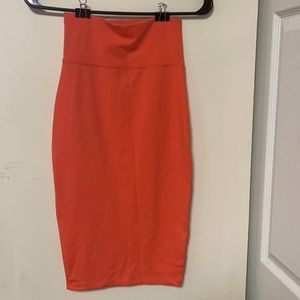 Bebe Coral Pencil Skirt